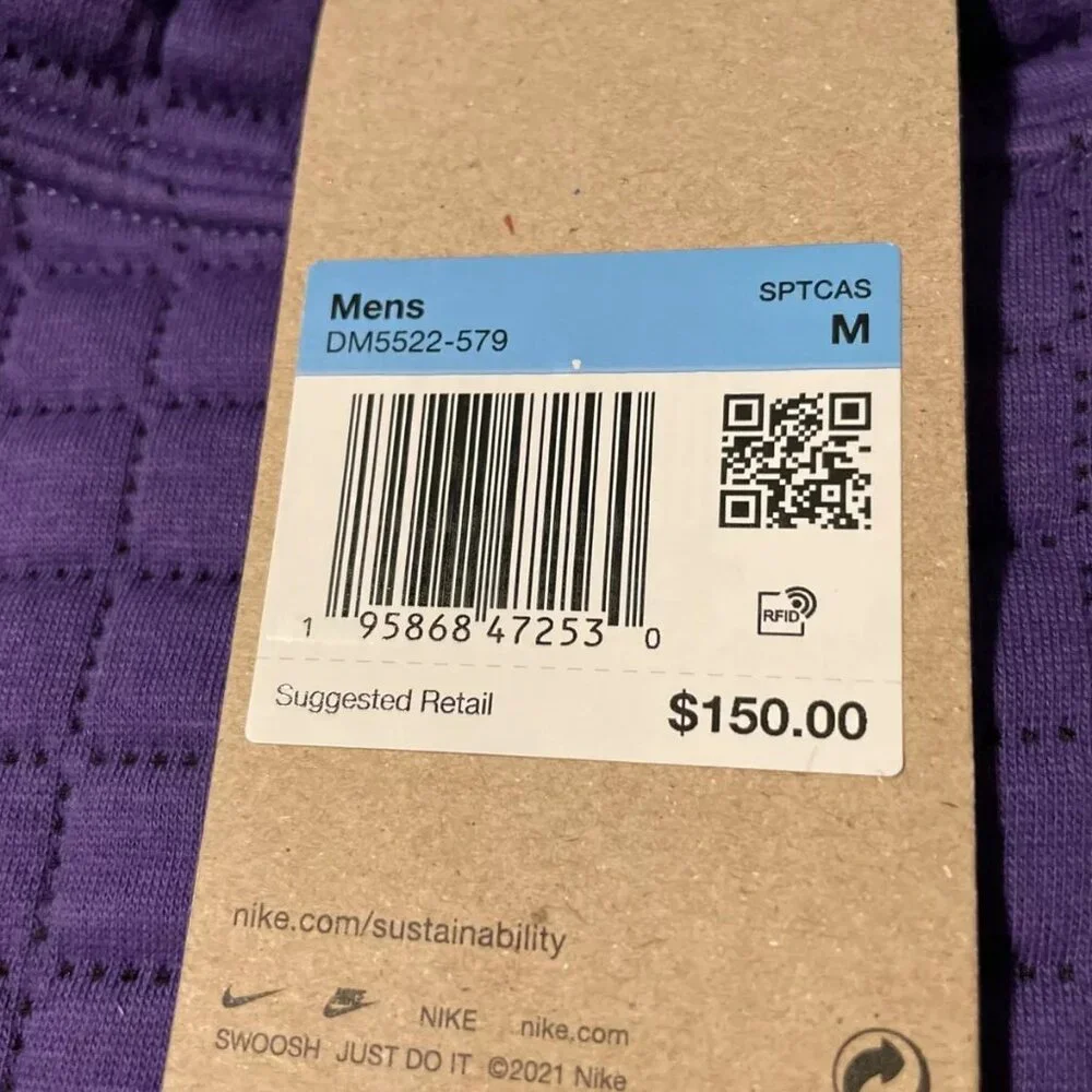 NWT Nike Tech Pack Sportswear Therma-Fit ADV Men's SZ M Hoodie Purple DM… - Picture 14 of 16